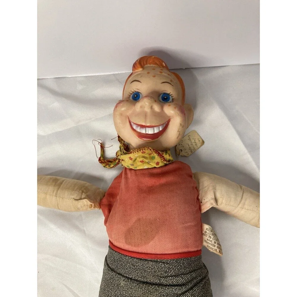 Vintage EEGEE Howdy Doody Ventriloquist Doll NBC Freckle Face Collectible